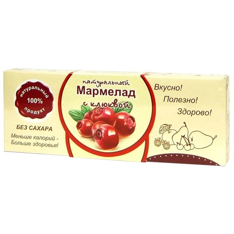  Мармелад натуральный "Клюква" 140г в Ноябрьске