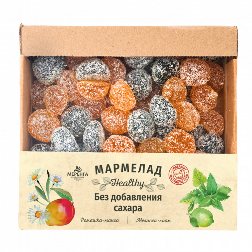  Меренга Мармелад в кокосовой обсыпке Ромашка+Мелисса , 800г     в Ноябрьске