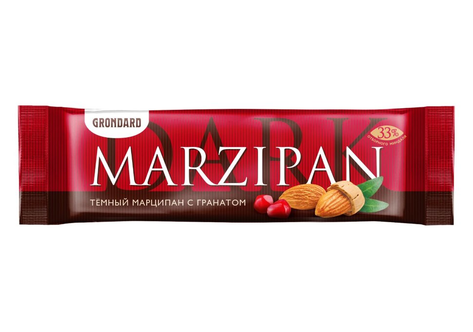  TM Grondard     (10973) Батончики глазированные Марципановые ГРАНАТ, (24шт по 50г)       в Ноябрьске