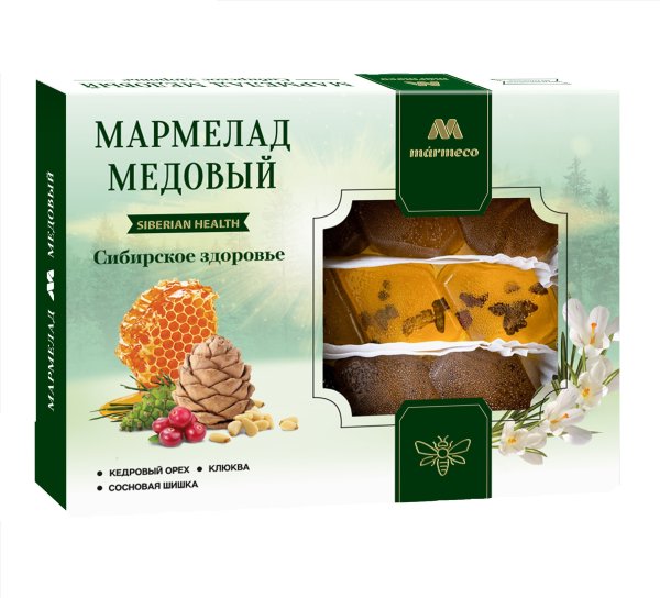 №2 Мармелад медовый "Сибирское здоровье" без сахара 200г  в Ноябрьске